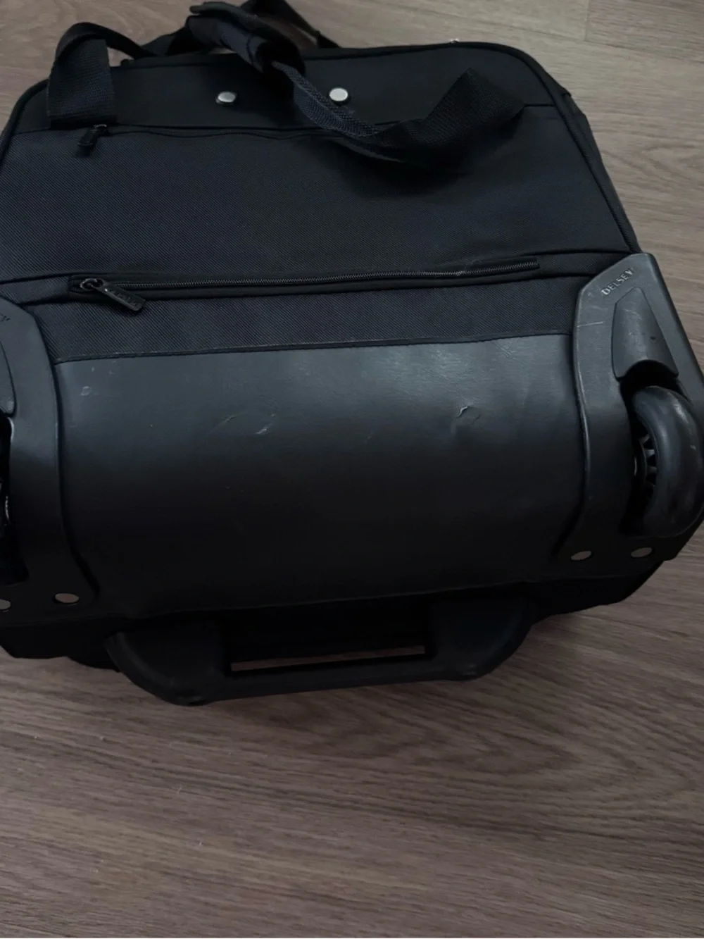 Delsey Paris sky max 2.0 2 wheels underseater bag luggage black unisex